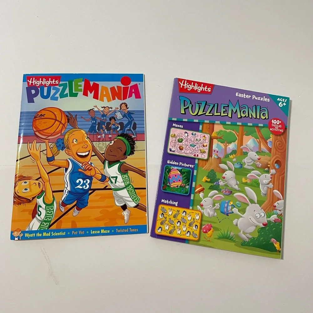 Highlights Puzzlemania Magazines/ Books, Easter Puzzles Basketball Shot NEW